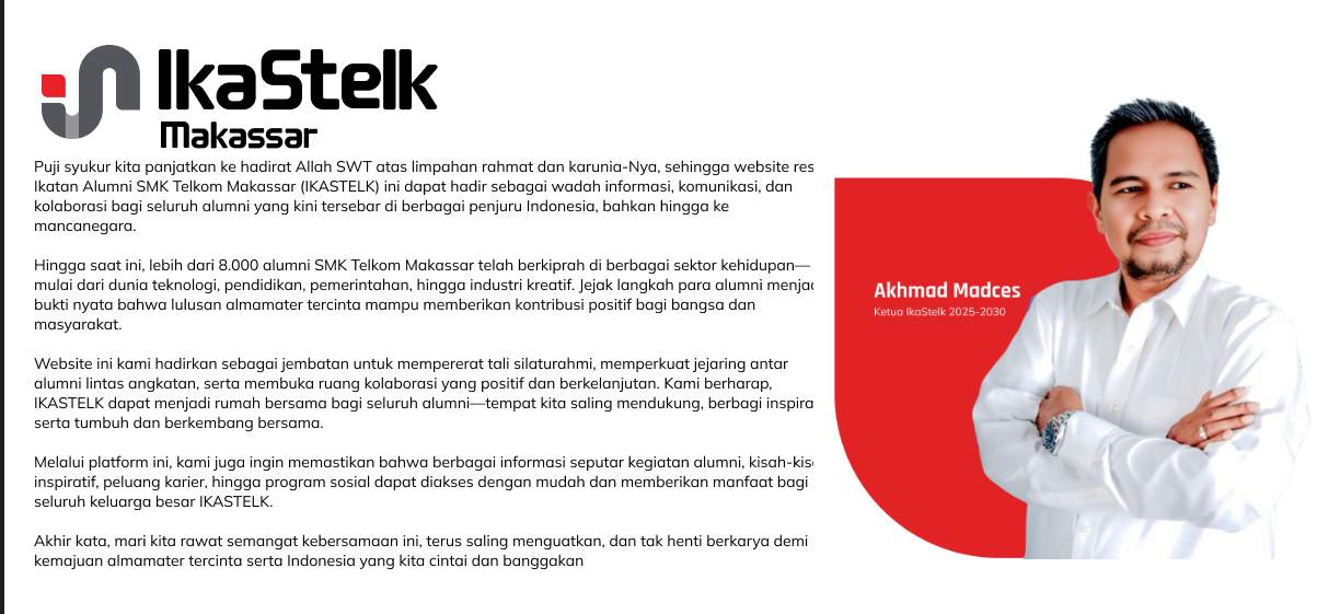 Sambutan Ketua Ikastelk